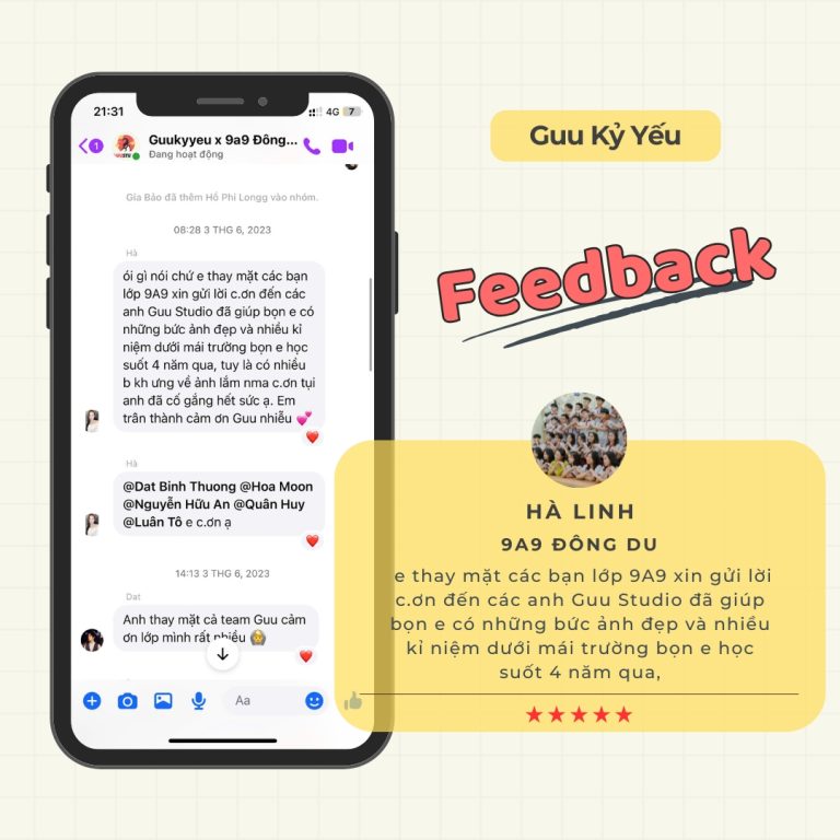 Feedback Guu Kỷ Yếu - Chụp Ảnh Kỷ Yếu BMT Toàn Quốc Sài Gòn HCM